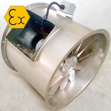 AXD-B atex exproof ısı dayanımlı fan, kanal tipi ısıya dayanıklı exproof fan aspiratör